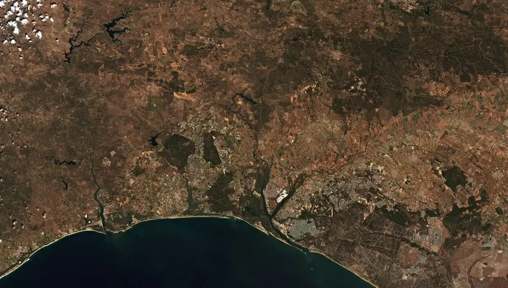 Vista satelital de Huelva/10-05-2023