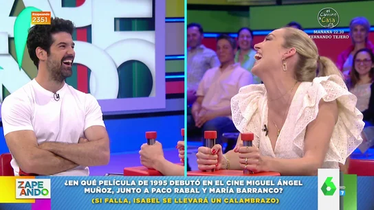 Isabel Forner y Migue Ángel Muñoz en el Juego del Calambrazo Isabel Forner y Migue Ángel Muñoz en el Juego del Calambrazo
