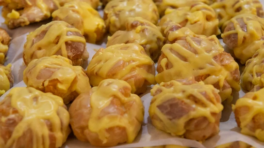Fotografía de una rosquillas de Santo Fotografía de una rosquillas de Santo