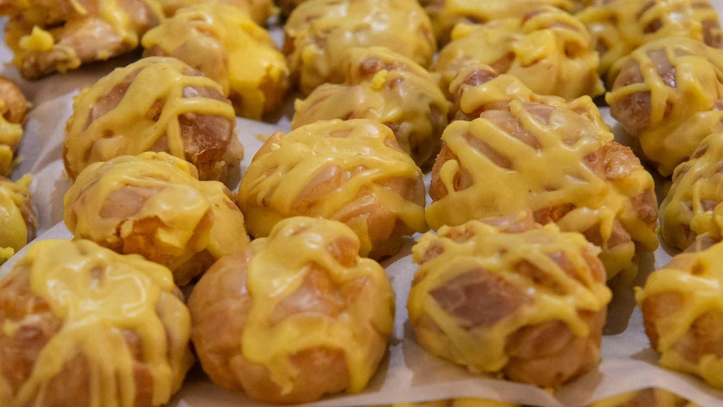 Fotografía de una rosquillas de Santo Fotografía de una rosquillas de Santo