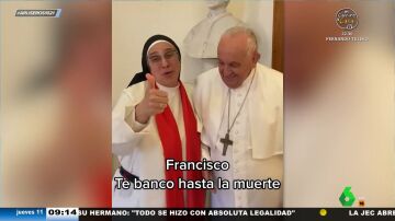 El papa Francisco llega a TikTok de la mano de sor Lucía Caram: "Te banco hasta la muerte"