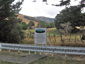 Topónimo de una colina en Nueva Zelanda