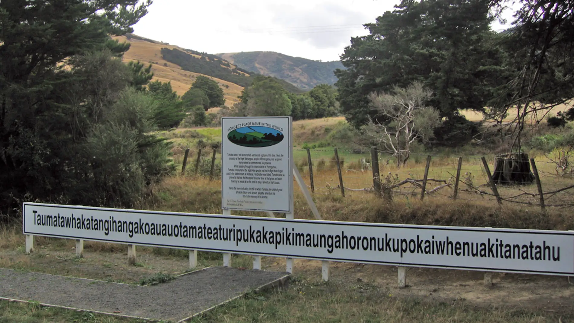 Topónimo de una colina en Nueva Zelanda