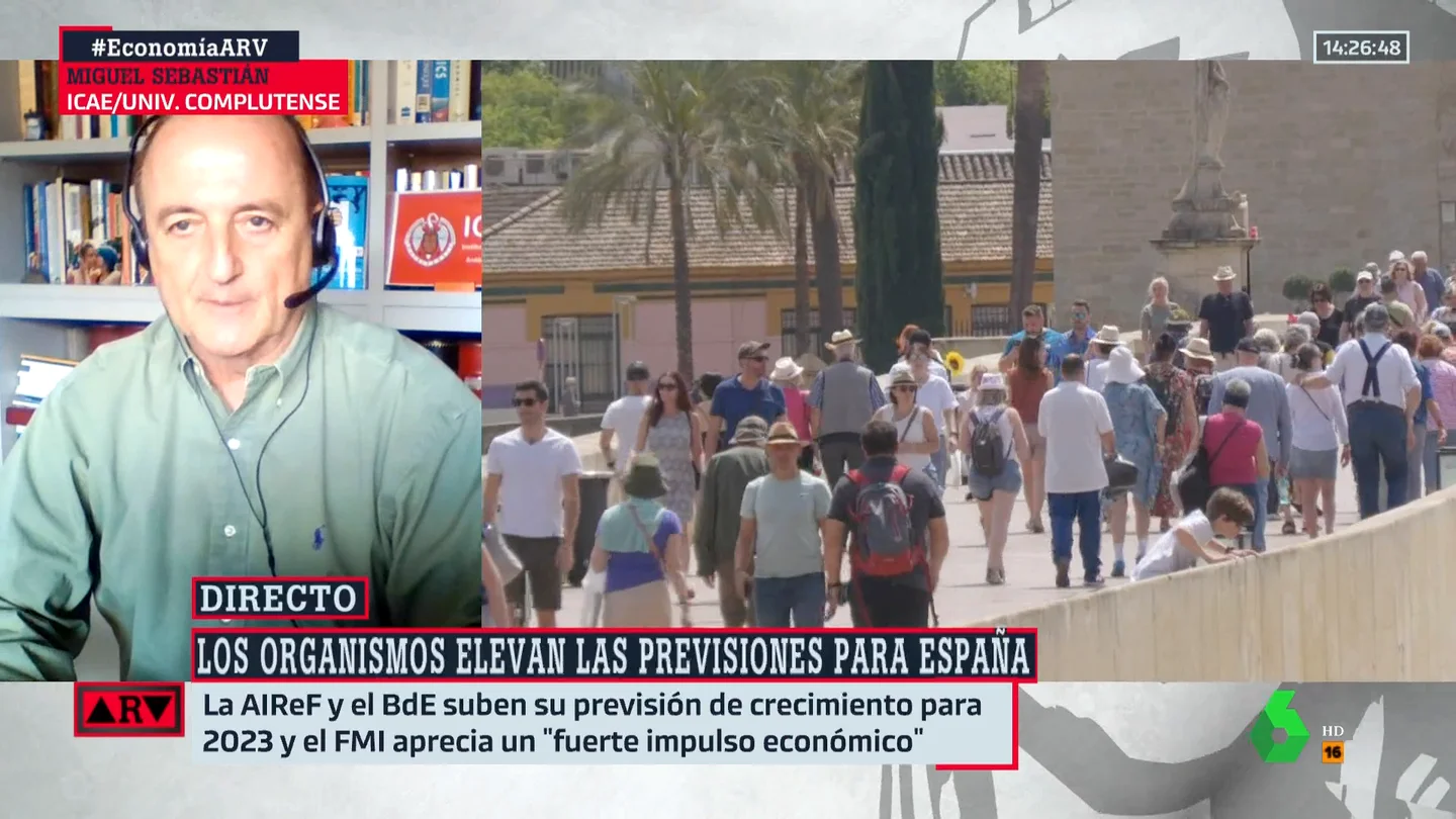 Miguel Sebastián, en Al Rojo Vivo ARV - La previsión del economista Miguel Sebastián sobre el crecimiento económico: "Tenemos un dato espectacular"