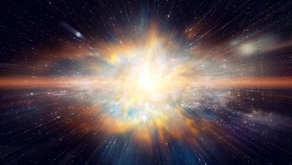 Ilustración de una explosión cósmica