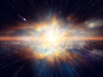 Ilustración de una explosión cósmica