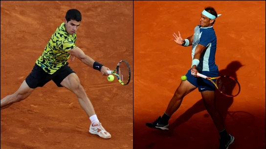 Carlos Alcaraz y Rafa Nadal Carlos Alcaraz y Rafa Nadal