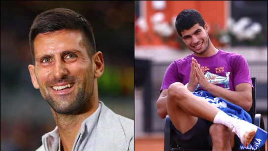 Djokovic y Carlos Alcaraz Djokovic y Carlos Alcaraz