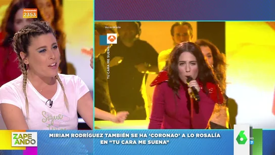 La indirecta de Valeria Ros a Rosalía tras escuchar la imitación de Miriam Rodríguez La indirecta de Valeria Ros a Rosalía tras escuchar la imitación de Miriam Rodríguez