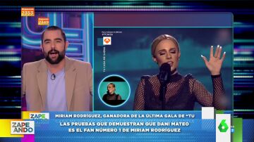 El vídeo que demuestra que Dani Mateo es el mayor fan de Miriam Rodríguez