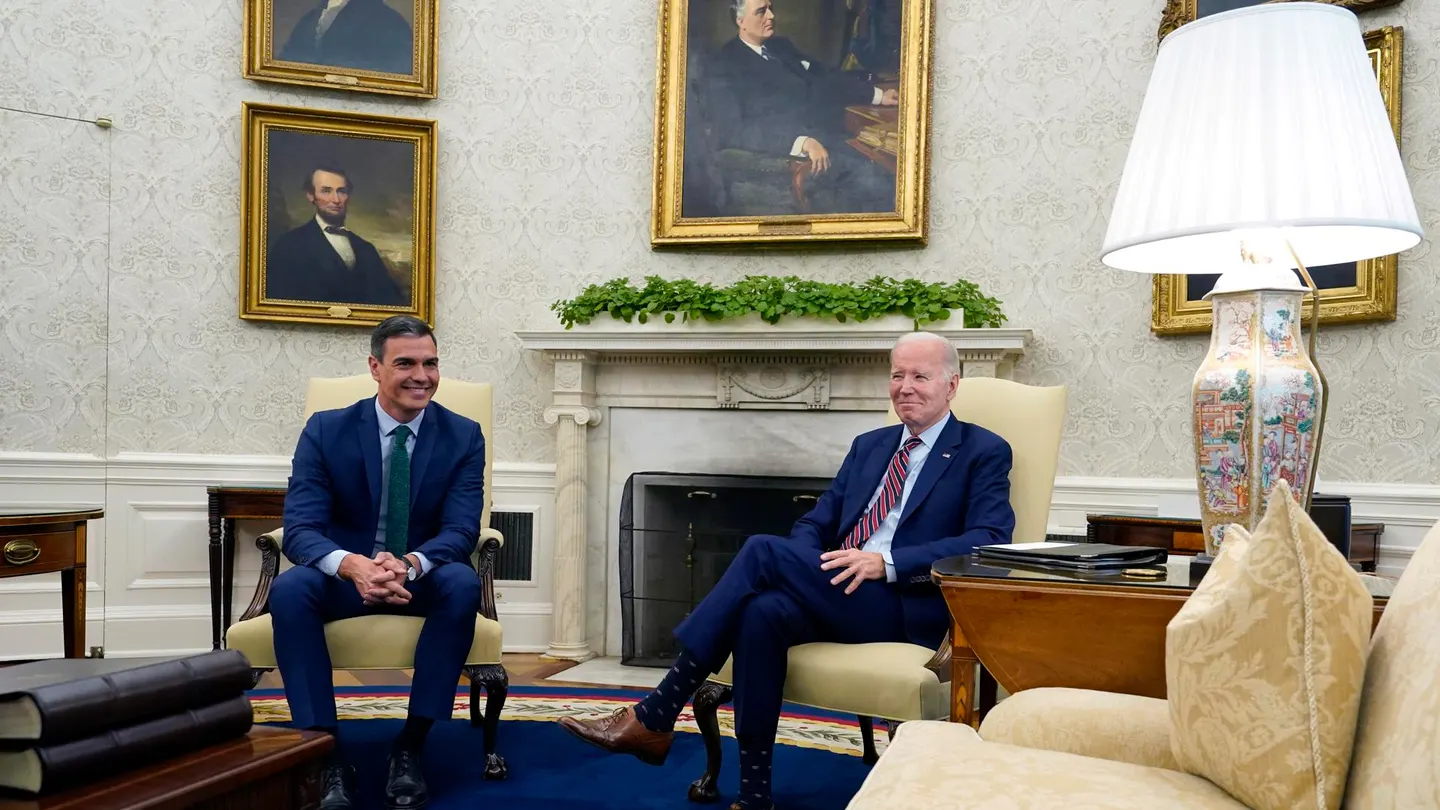 Pedro Sánchez y Joe Biden se reúnen en la Casa Blanca Pedro Sánchez y Joe Biden se reúnen en la Casa Blanca