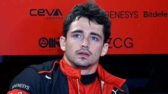 Charles Leclerc, en el box de Ferrari Charles Leclerc, en el box de Ferrari