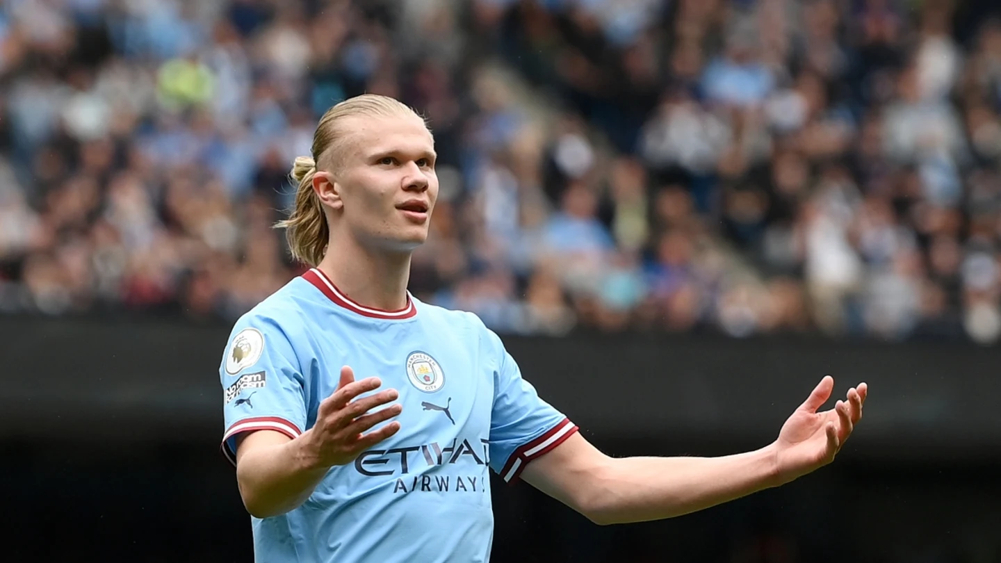 Erling Haaland, con el Manchester City Erling Haaland, con el Manchester City