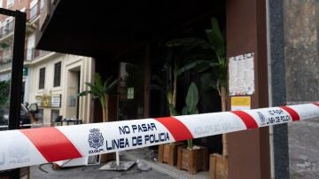 Restaurante incendiado en Madrid