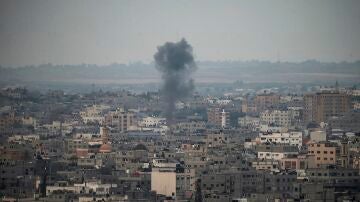 Enfrentamientos en Gaza este viernes. 