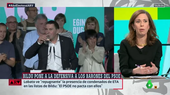 Ángeles Caballero, tajante sobre las listas de Bildu: "Es de mal gusto incluirlos incluso con los motes" Ángeles Caballero, tajante sobre las listas de Bildu: "Es de mal gusto incluirlos incluso con los motes"