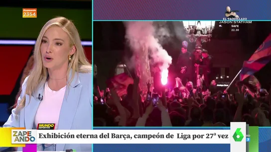 Así vivió Isabel Forner la invasión de los ultras al campo tras la victoria del Barça Así vivió Isabel Forner la invasión de los ultras al campo tras la victoria del Barça