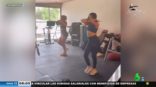 El vídeo viral de Georgina Rodríguez en su primera clase de bachata El vídeo viral de Georgina Rodríguez en su primera clase de bachata