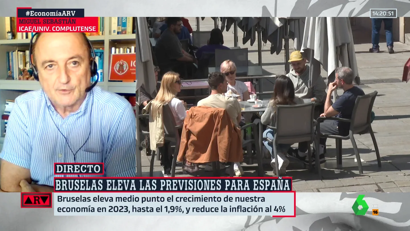 Miguel Sebastián, sobre la previsión de Bruselas para la economía española: "Hacen el ridículo diciendo un 1,9%" Miguel Sebastián, sobre la previsión de Bruselas para la economía española: "Hacen el ridículo diciendo un 1,9%"