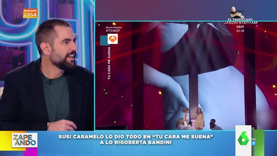Dani Mateo reacciona al ver a Susi Caramelo imitando a Rigoberta Bandini Dani Mateo reacciona al ver a Susi Caramelo imitando a Rigoberta Bandini