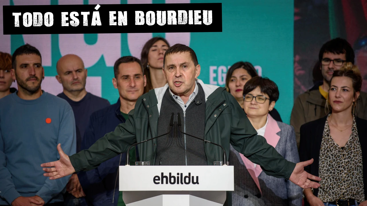 Arnaldo Otegi, coordinador general de EH Bildu, en el acto de inicio de campaña electoral