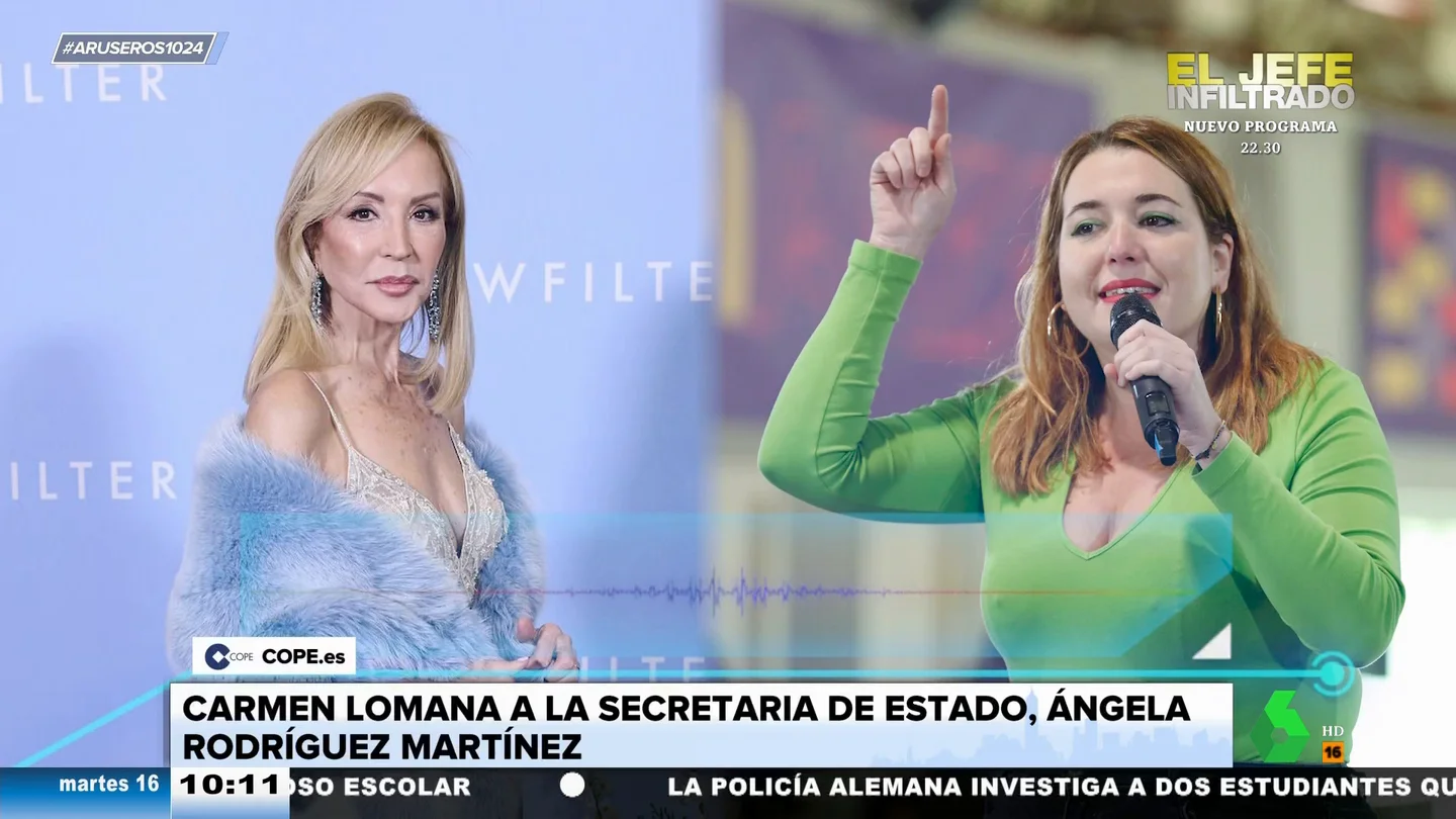 Polémicas palabras de Carmen Lomana contra Ángela Rodríguez Pam: "Si tienes problemas por ser gorda, ni comas ni bebas tanto" Polémicas palabras de Carmen Lomana contra Ángela Rodríguez Pam: "Si tienes problemas por ser gorda, ni comas ni bebas tanto"