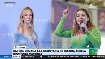 Polémicas palabras de Carmen Lomana contra Ángela Rodríguez Pam: "Si tienes problemas por ser gorda, ni comas ni bebas tanto"