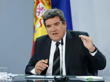 El ministro José Luis Escrivá, en la rueda de prensa posterior al Consejo de Ministros