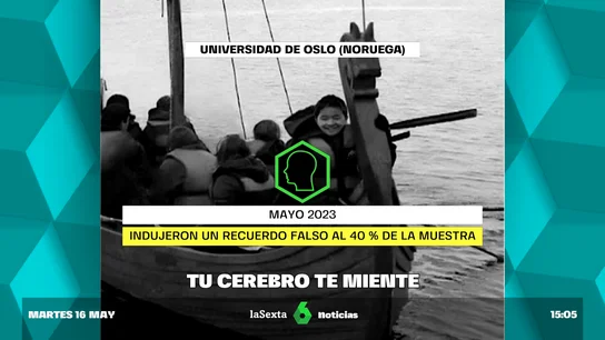 Tu cerebro te miente: así de fácil es introducir un recuerdo falso en nuestra memoria Diferentes estudios demuestran lo sencillo que es engañar al cerebro para que convierta una historia contada o una fotografía trucada en un vívido recuerdo. En este vídeo, laSexta Noticias hace su propia comprobación, con curiosos resultados.