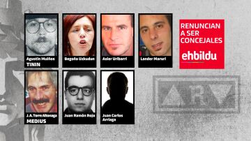 Los 7 candidatos de Bildu con delitos de sangre que han renunciado
