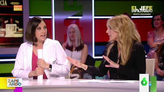 Berta Collado pregunta a Boticaria García por su posible adicción a un medicamento Berta Collado pregunta a Boticaria García por su posible adicción a un medicamento