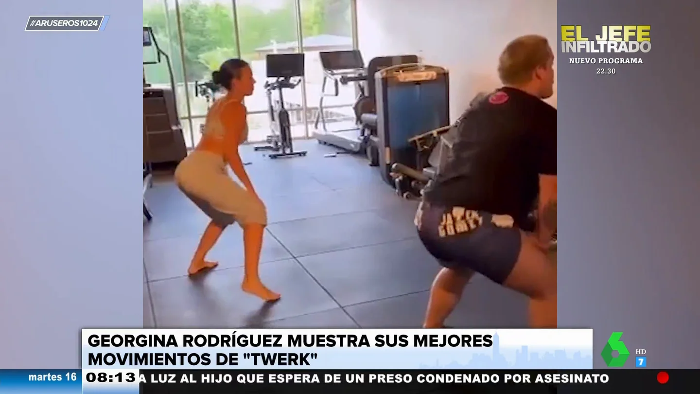 Georgina Rodríguez lo da todo bailando twerking Georgina Rodríguez lo da todo bailando twerking
