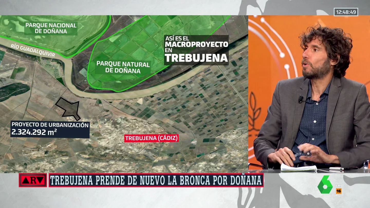 Mario Viciosa explica la 'paradoja doble' que supone la construcción de un macroproyecto turístico cerca de Doñana Mario Viciosa explica la 'paradoja doble' que supone la construcción de un macroproyecto turístico cerca de Doñana