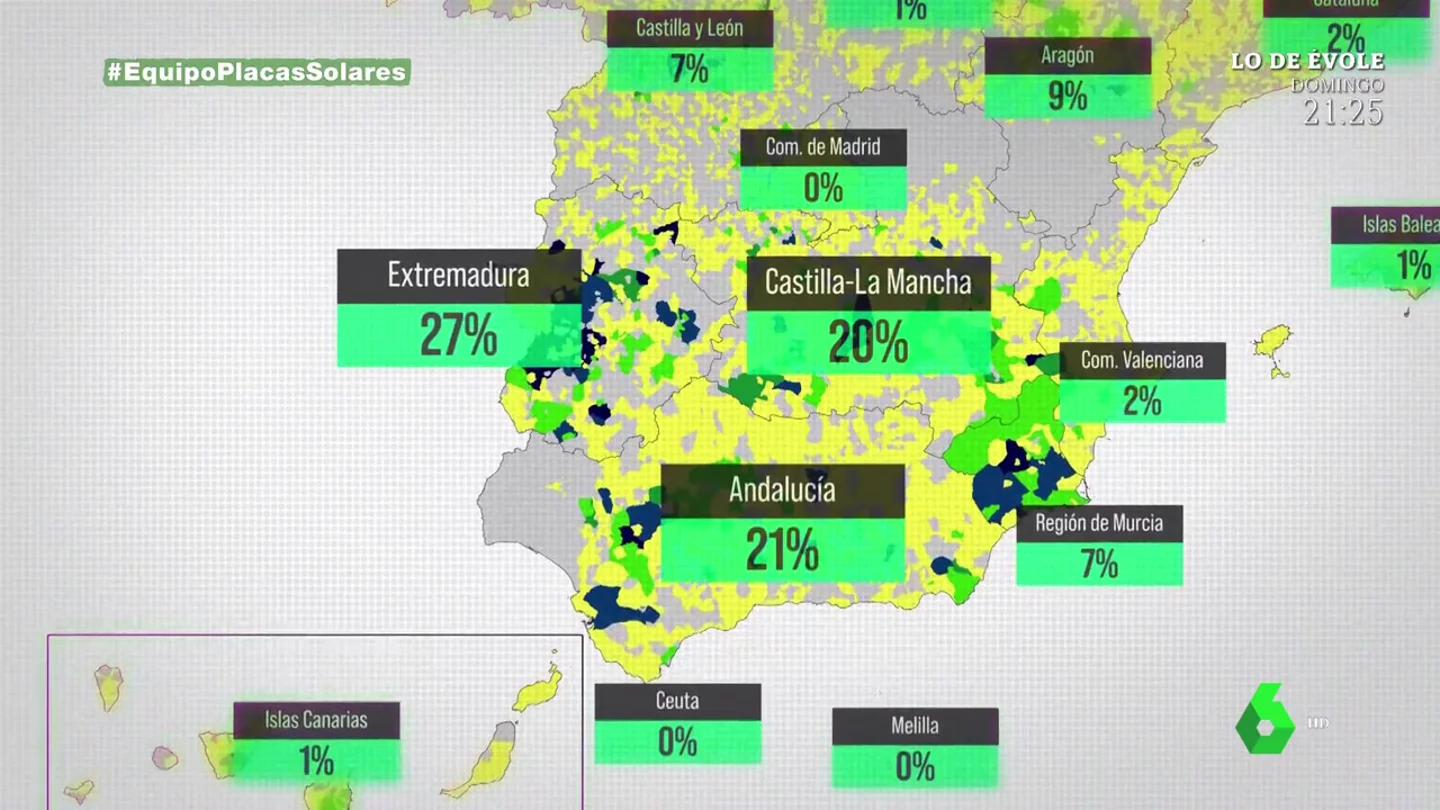 La realidad de las macroplantas fotovoltaicas en España: "Las zonas más pobres son las que asumen el sacrificio" La realidad de las macroplantas fotovoltaicas en España: "Las zonas más pobres son las que asumen el sacrificio"