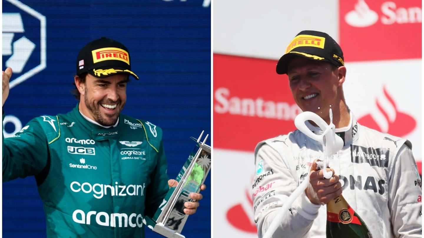 Fernando Alonso y Michael Schumacher Fernando Alonso y Michael Schumacher