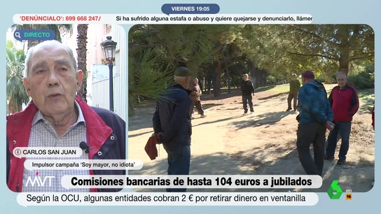 Carlos San Juan, impulsor de la campaña 'Soy mayor, no idiota' Carlos San Juan, impulsor de la campaña 'Soy mayor, no idiota'