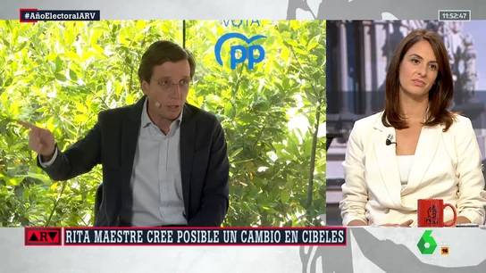 Maestre rechaza la acusación de Almeida de llevar una portavoz okupa en su lista: "Intenta atacar porque está nervioso" Maestre rechaza la acusación de Almeida de llevar una portavoz okupa en su lista: "Intenta atacar porque está nervioso"