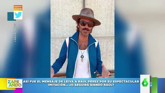 Leiva manda este mensaje a Raúl Pérez por su impresionante imitación Leiva manda este mensaje a Raúl Pérez por su impresionante imitación