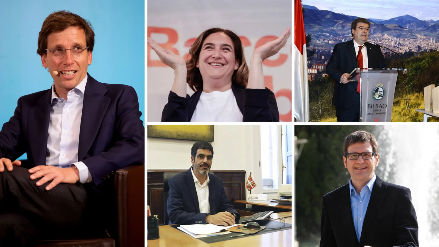 Almeida, Colau, Aburto, Urtaran y Goia, los cinco alcaldes que más cobran en España Almeida, Colau, Aburto, Urtaran y Goia, los cinco alcaldes que más cobran en España