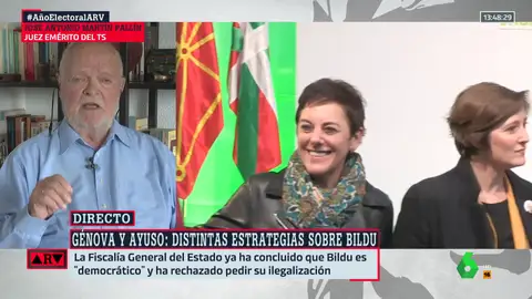 El juez Martín Pallín explica por qué no se puede ilegalizar a Bildu como pretende Ayuso