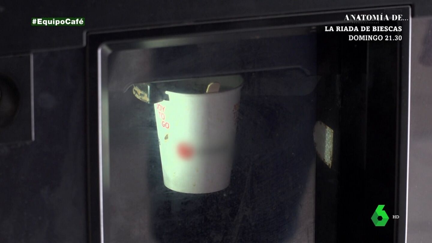 Caf&eacute; de una m&aacute;quina expendendora
