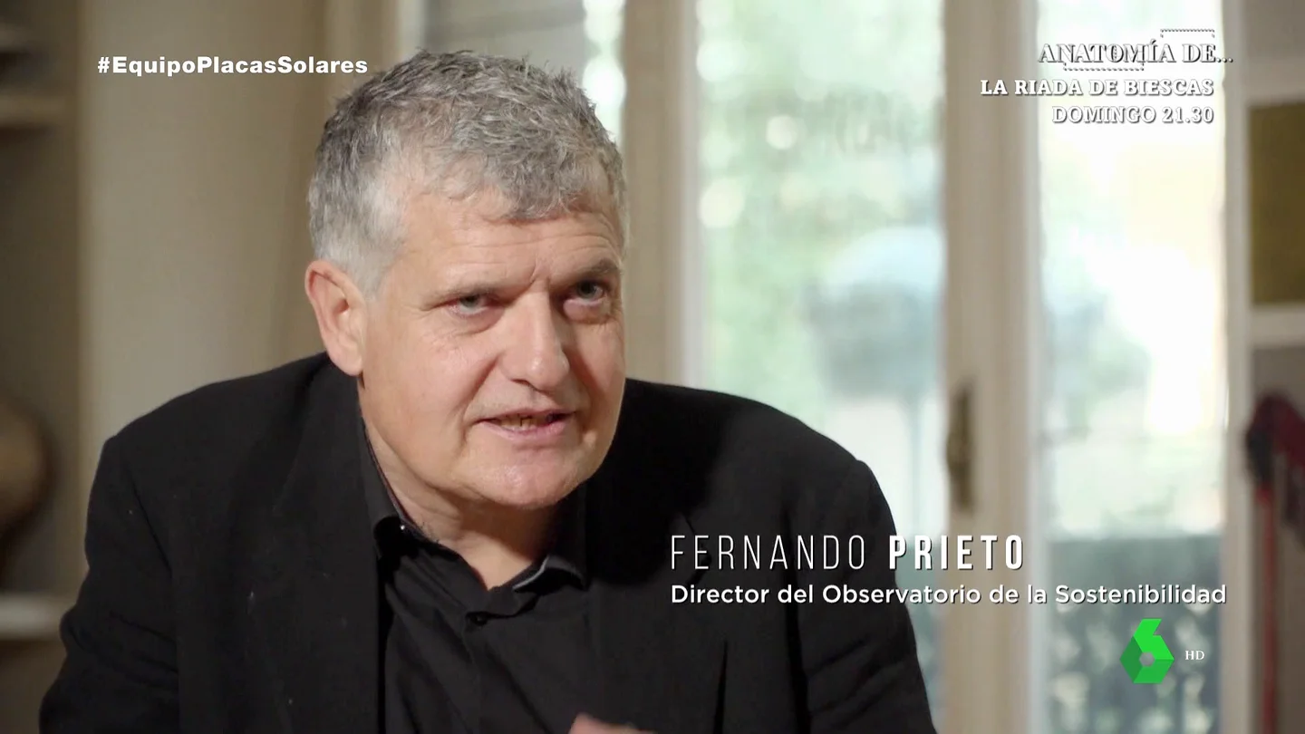 Fernando Prieto, director del Observatorio de la Sostenibilidad. Energía solar