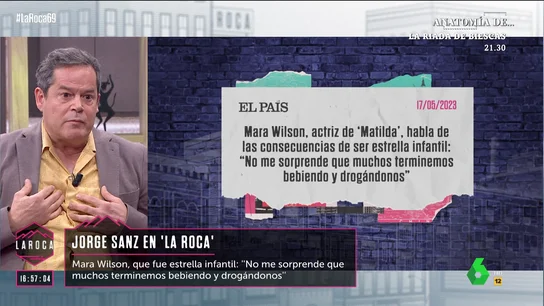 Jorge Sanz se sincera con Nuria Roca: "Tuve un susto y llevo 10 años intentando quitarme la fiesta y toda la vaina" Jorge Sanz se sincera con Nuria Roca: "Tuve un susto y llevo 10 años intentando quitarme la fiesta y toda la vaina"