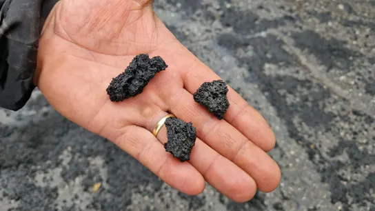 Imagen de la ceniza que desprende el volcán. Imagen de la ceniza que desprende el volcán.