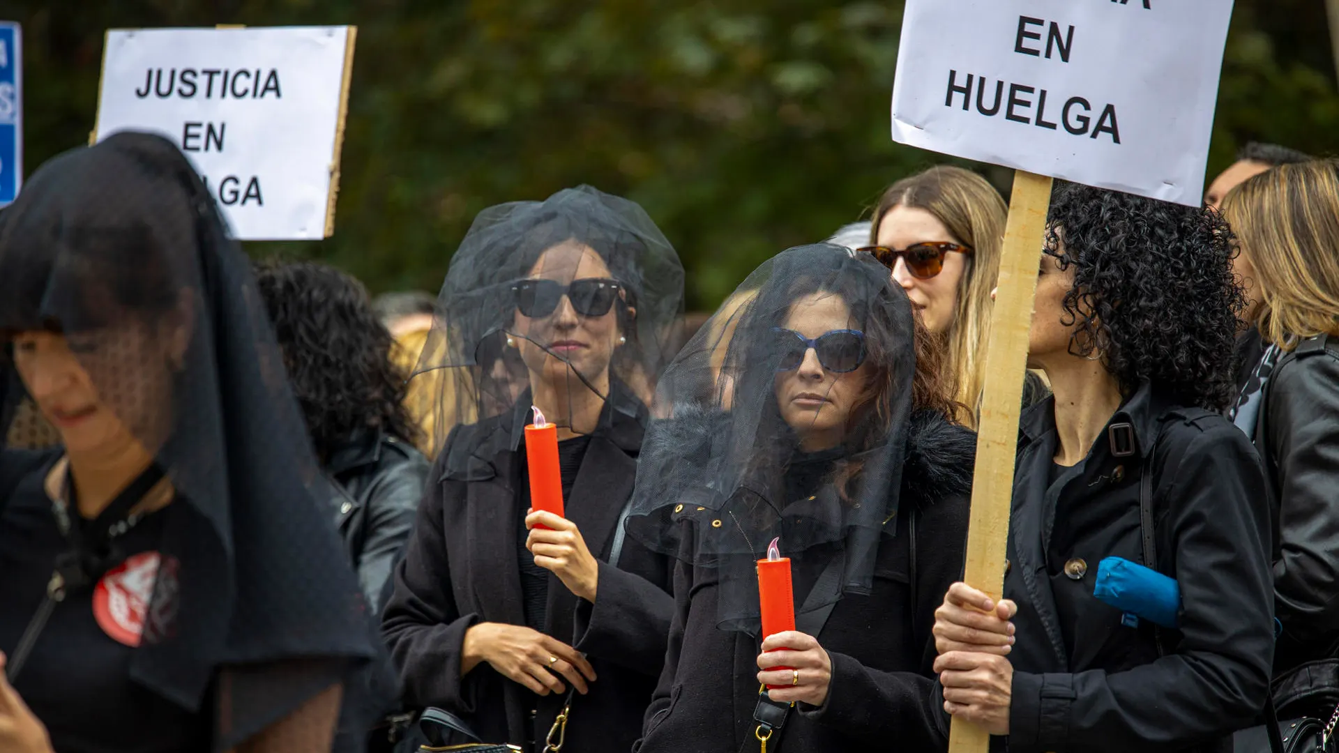 El funeral de los funcionarios de Justicia en La Rioja por el día de la huelga