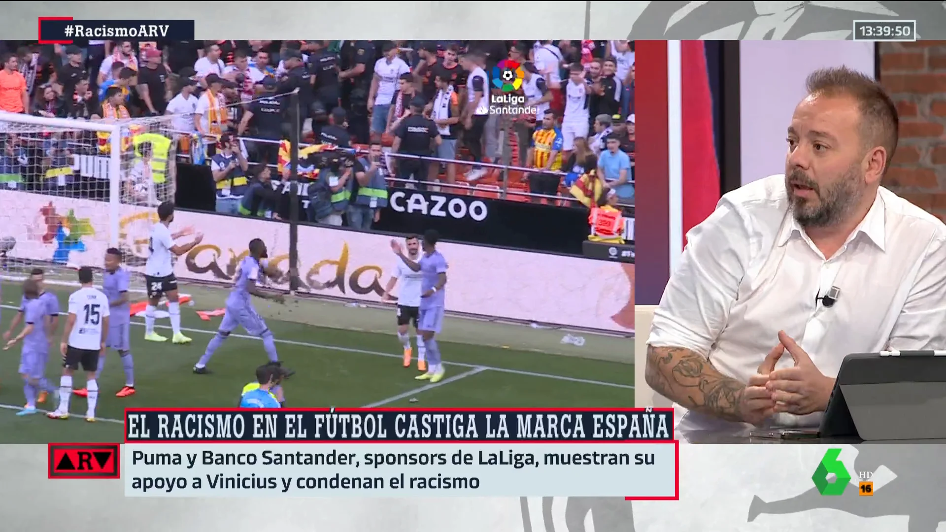 Maestre señala que el racismo no solo está presente en el fútbol: "El discurso de odio está plenamente implantado"