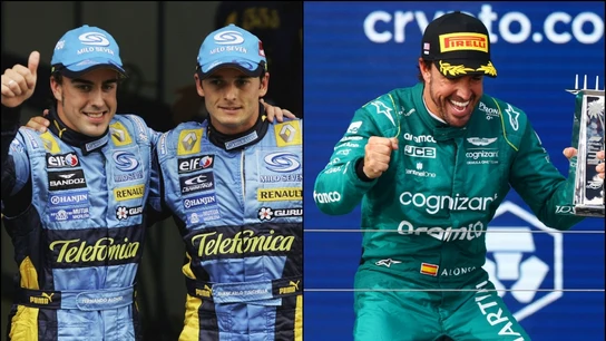 Fernando Alonso y Fisichella  Fernando Alonso y Fisichella