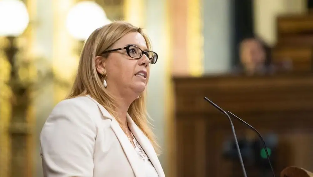 La diputada del PP Elena Castillo Lçopez defiende la modificación del Real Decreto-ley 29/2021
