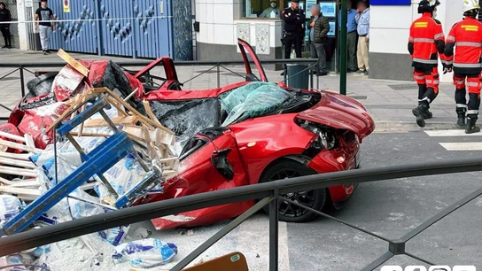 Imágenes del accidente. Imágenes del accidente.
