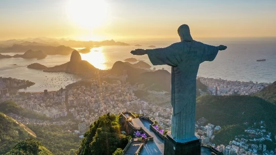 Imagen de archivo del Cristo Redentor, Brasil. Imagen de archivo del Cristo Redentor, Brasil.